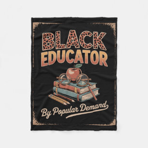 Cobertor De Velo Educador Negro Por Demanda Popular Engraçado Histó