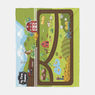 Cobertor De Velo Educational Blanket My Farm