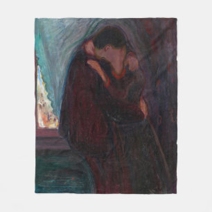 Cobertor De Velo Edvard Munch - O Beijo