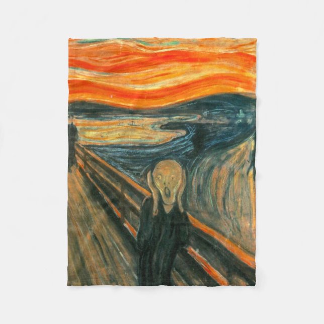 Cobertor De Velo EDVARD MUNCH - o gritar 1893 (Frente)
