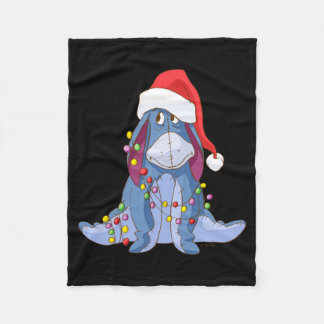 Cobertor De Velo Eeyore Santa Claus