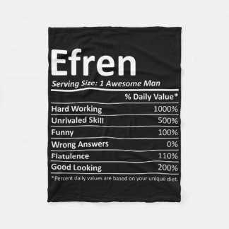 Cobertor De Velo Efren Nutrition Funny Birthday Nome Personalizado 