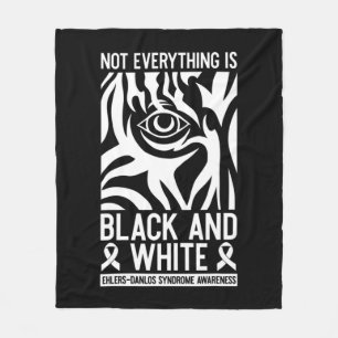 Cobertor De Velo Ehlers De Fita Negra E Branca Danlos Zebra Rheumat
