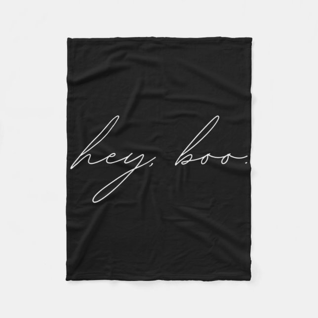 Cobertor De Velo Ei Boo Halloween (Frente)