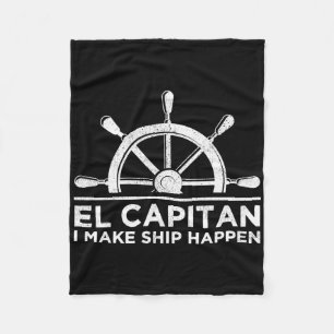 Cobertor De Velo El Capitan Eu Faço o Navio Acontecer Embarcação Ca
