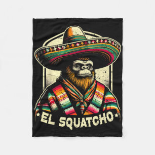 Cobertor De Velo El Squatcho Engraçado Pé Grande Vintage Ocidental