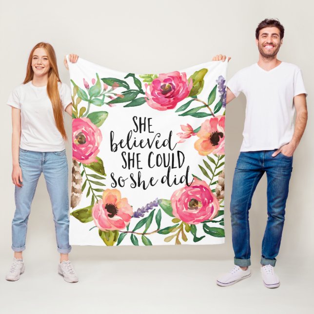 Cobertor De Velo Ela acreditava que podia. (In Situ)