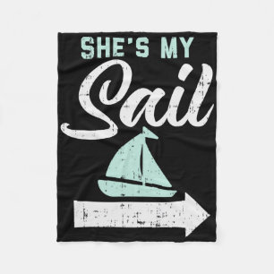 Cobertor De Velo Ela É Minha Vela Correspondência Vela Barco Cruzei