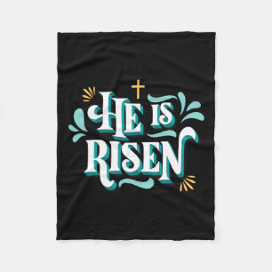 Cobertor De Velo Ele É Risen Felz pascoa Cristo Cristão Jesus Bi