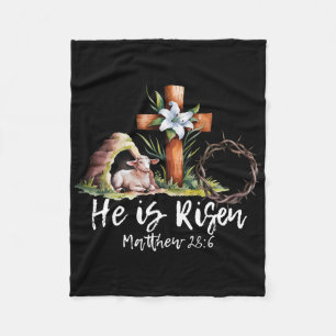 Cobertor De Velo Ele É Risen Ovelino Cruzando Jesus Gosto Cristão
