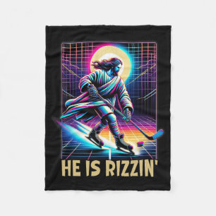 Cobertor De Velo Ele É um Cristão Rizzin Amante de Hóquei no Gelo J
