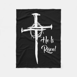Cobertor De Velo Ele Está Riscado Cruzando Jesus Dia da Páscoa Reli