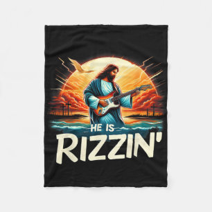 Cobertor De Velo Ele Está Rizin Páscoa Cristão Jesus Vintage Jesus