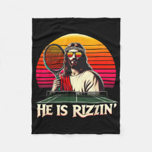 Cobertor De Velo Ele Está Rizzin' Cristão Tem Mesa de Páscoa Rizzin