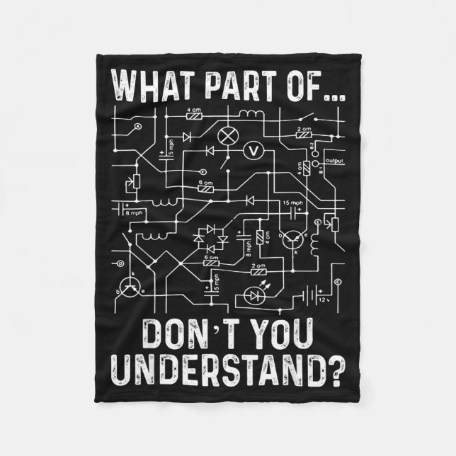 Cobertor De Velo Electrical Engineering Electrical Engineer Men  (Frente)