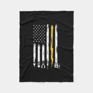 Cobertor De Velo Electrician US Flag Tools for Electricians