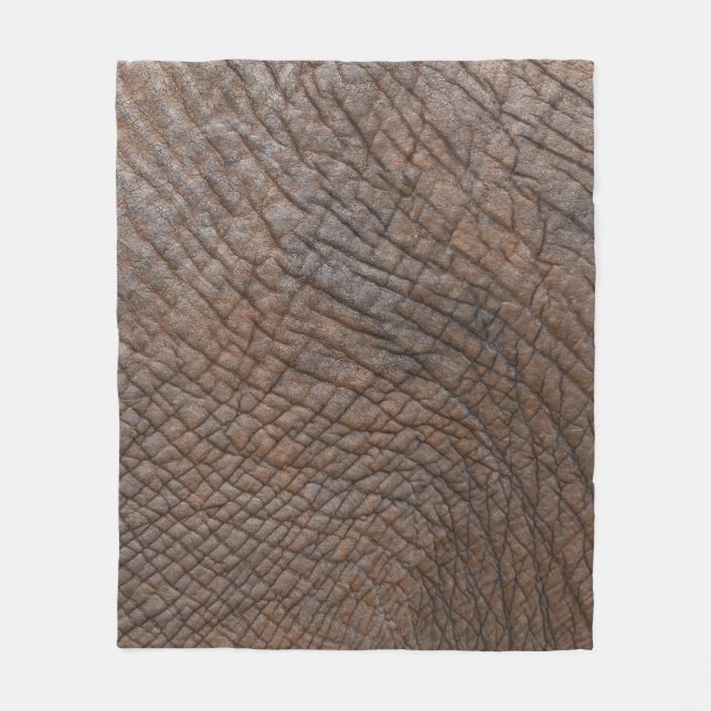 Cobertor De Velo Elefante castanho em fotografia fechada (Frente)