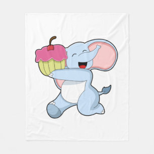 Cobertor De Velo Elefante com Bolo