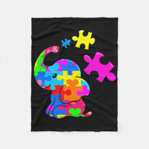 Cobertor De Velo Elefante de Autismo Fofo Conscientização do Autism