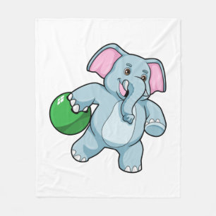 Cobertor De Velo Elefante em Boliches com Bola de boliche