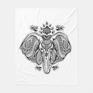 Cobertor De Velo Elefante indiano inspirado do vintage