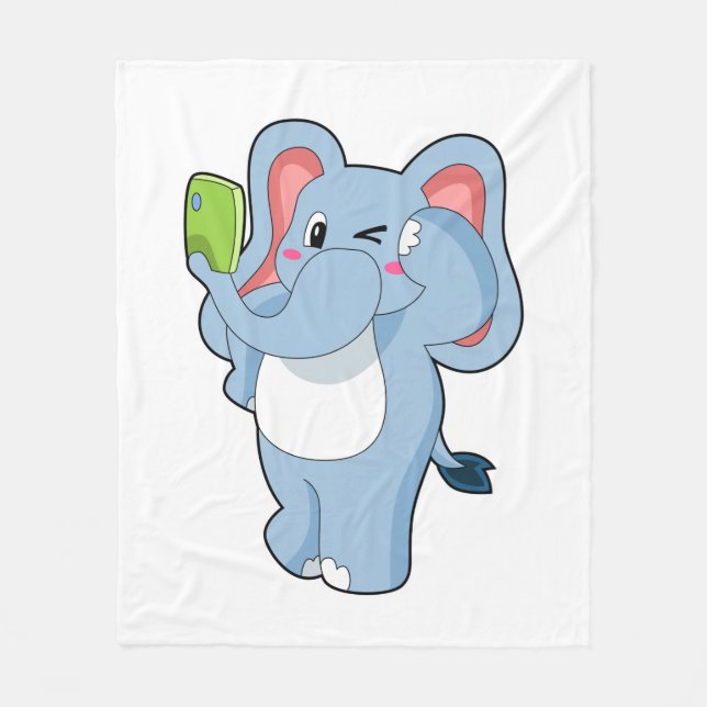 Cobertor De Velo Elefante móvel (Frente)