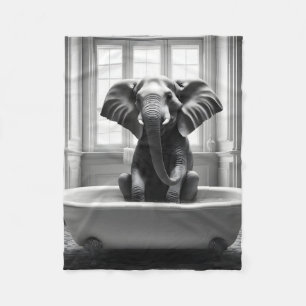 Cobertor De Velo Elefante no banho