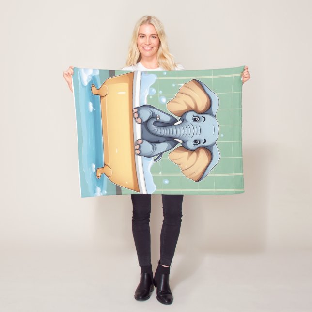 Cobertor De Velo Elefante no banho (In Situ)