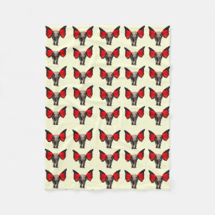 Cobertor De Velo Elefante Red Winged Blanket