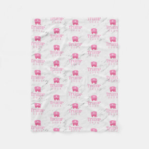 Cobertor De Velo Elefante Rosa Trump 2020