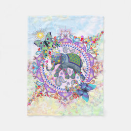 Cobertor De Velo Elefante sagrado do Henna