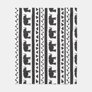 Cobertor De Velo Elefantes, linhas, triângulos, sem costura decorat