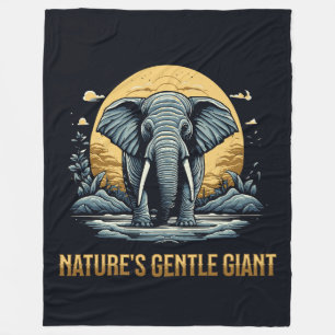 Cobertor De Velo Elefantes O Gentil Gigante da Natureza
