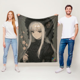 Cobertor De Velo Elegance of the Midnight Blossom Maiden Standard