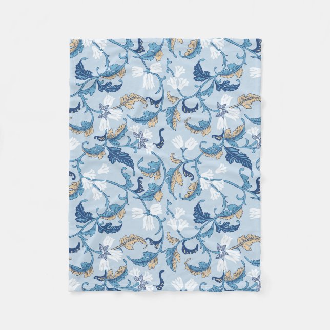 Cobertor De Velo Elegância Botânica Vintage (Frente)