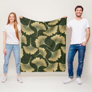 Cobertor De Velo Elegância do Ginkgo Esmeralda – Botânica de Luxo a