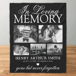 Cobertor De Velo Elegant 5 Photo In Loving Memory