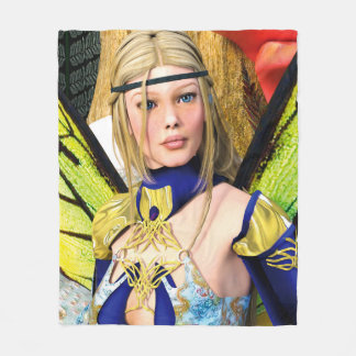 Cobertor De Velo Elegant Fairy Butterfly Fantasy Portrait