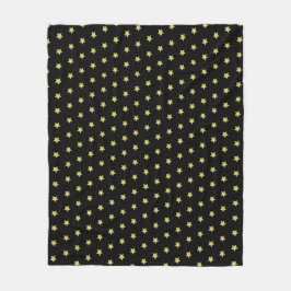Cobertor De Velo Elegant Gold & Black Star Pattern