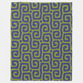 Cobertor De Velo Elegant Green &blue Abstract pattern