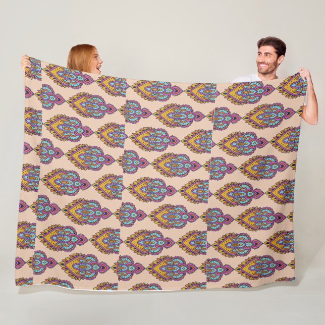 Cobertor De Velo Elegant pattern fleece throw blanket (In Situ)