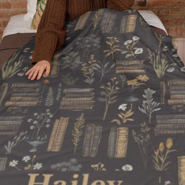 Cobertor De Velo Elegante Book Design - Academia Escura - Livro Vin (Criador carregado)