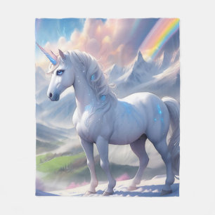 Cobertor De Velo Elegante Fairytale Unicorn em Fantasia Vale