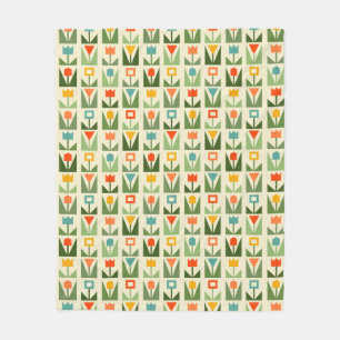 Cobertor De Velo Elegante Floral Abstrato Primavera