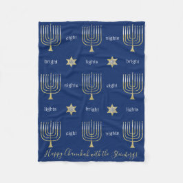 Cobertor De Velo Elegante Menorahs Fleece Blanket