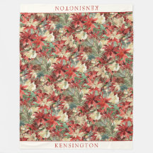 Elegante Poinsettia Christmas Floral Name