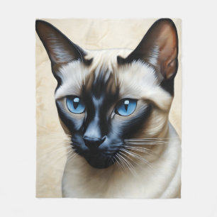 Cobertor De Velo Elegante Siamese Cat