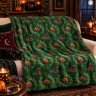 Cobertor De Velo Elegante Witchy Whimsigoth Halloween