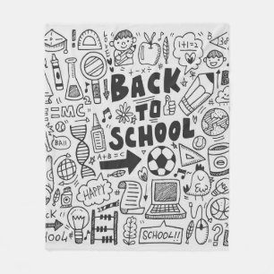 Cobertor De Velo elemento da escola de rabiscos de desenhar manual