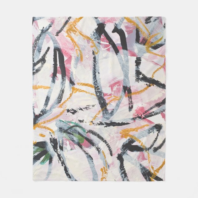 Cobertor De Velo Elemento Design de pintura acrílica (Frente)